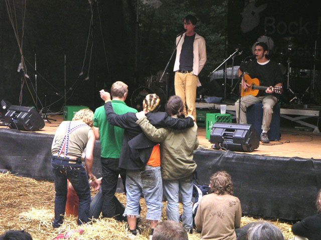 Christoph und Lollo auf der Bühne